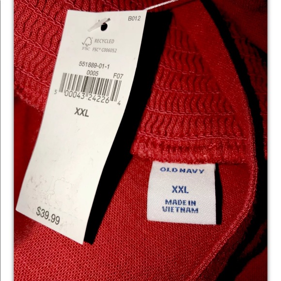 BNWT Old Navy Tomato Juice Cropped Jumpsuit XXL - Picture 7 of 7